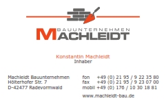 Machleidt Bauunternehmen